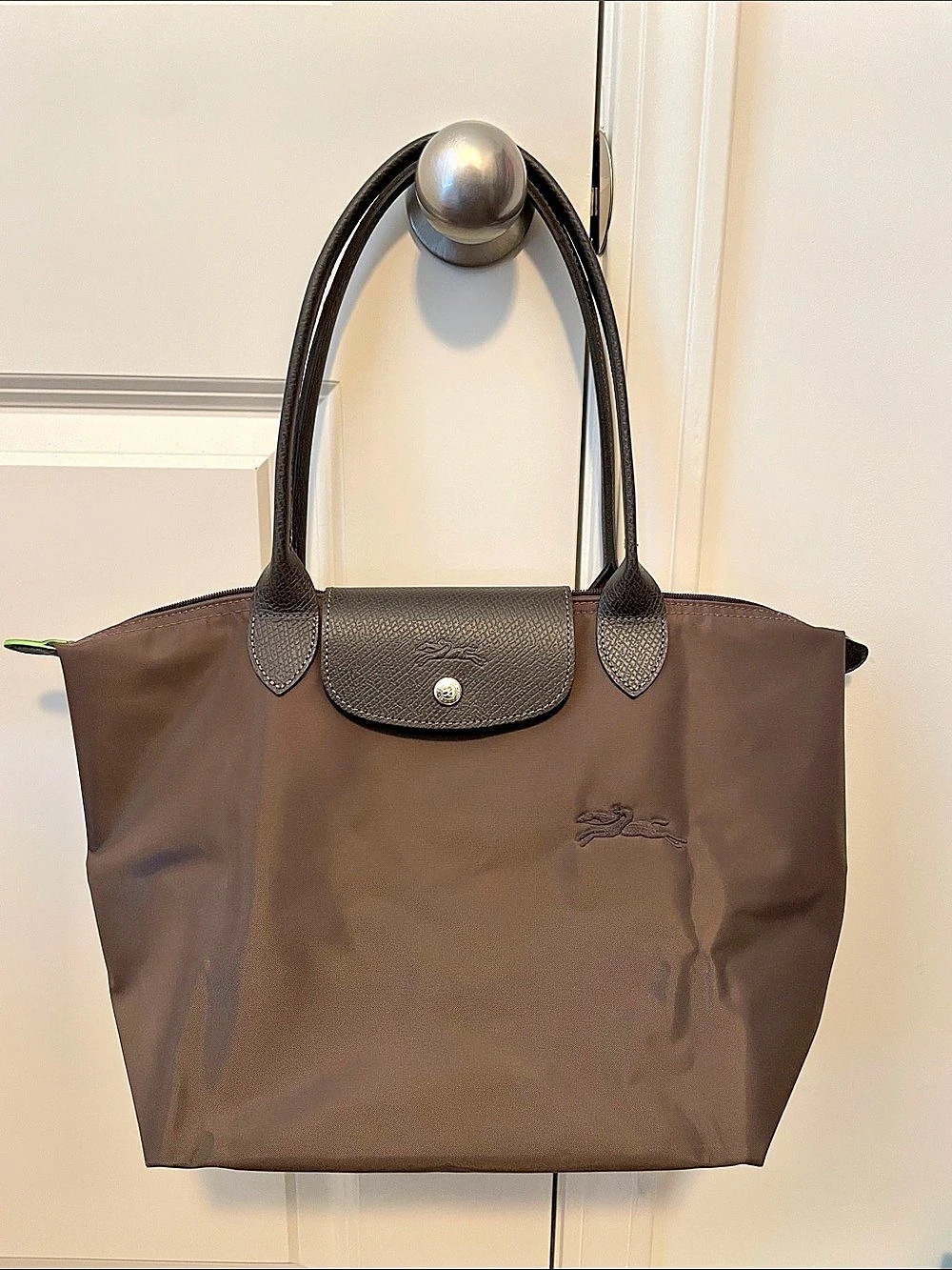 Longchamp Le Pliage Club Medium Tote Bag Mocha